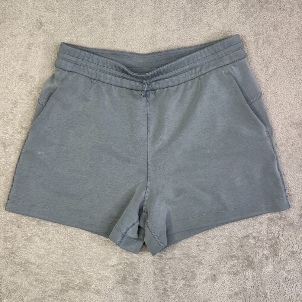 Lululemon Softstreme High-Rise Shorts Womens 8 Gray Classic Drawstring Waist